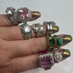 Costume designer Jewelry Rhinestone fashion Rings lot 33